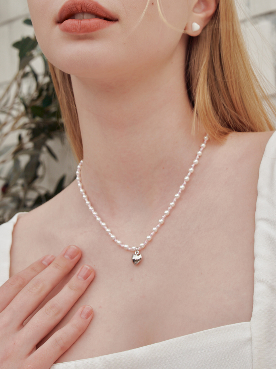 [셀럽 착용] candy pearl beads necklace