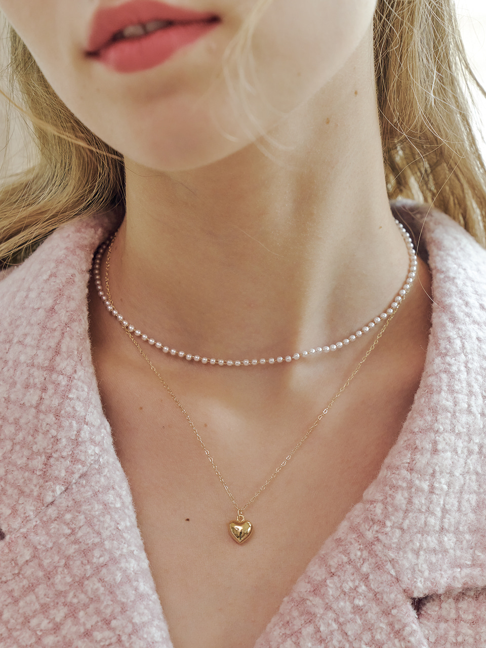 [셀럽 착용] chloe layered necklace set