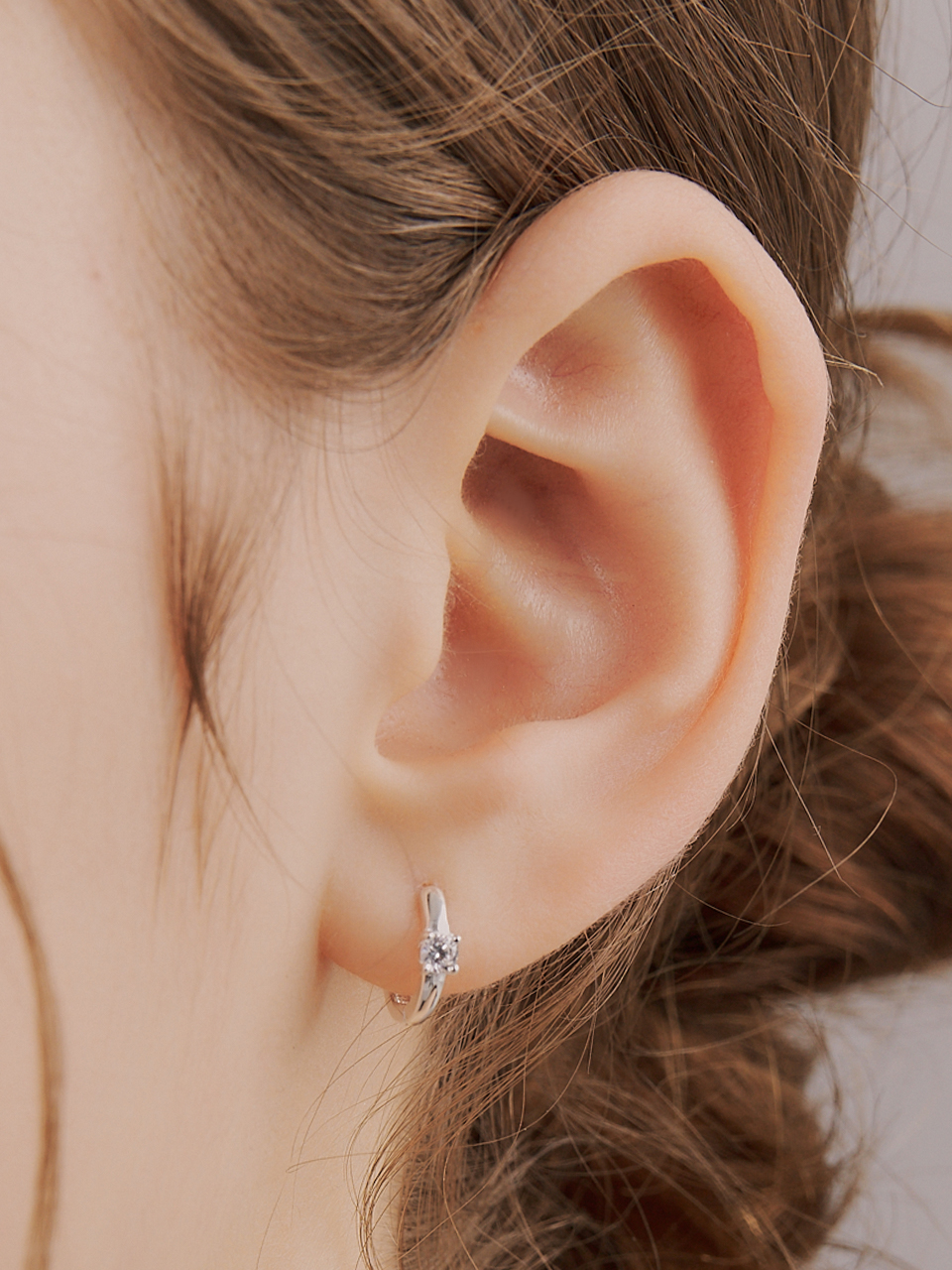 [셀럽 착용] clean cubic earring