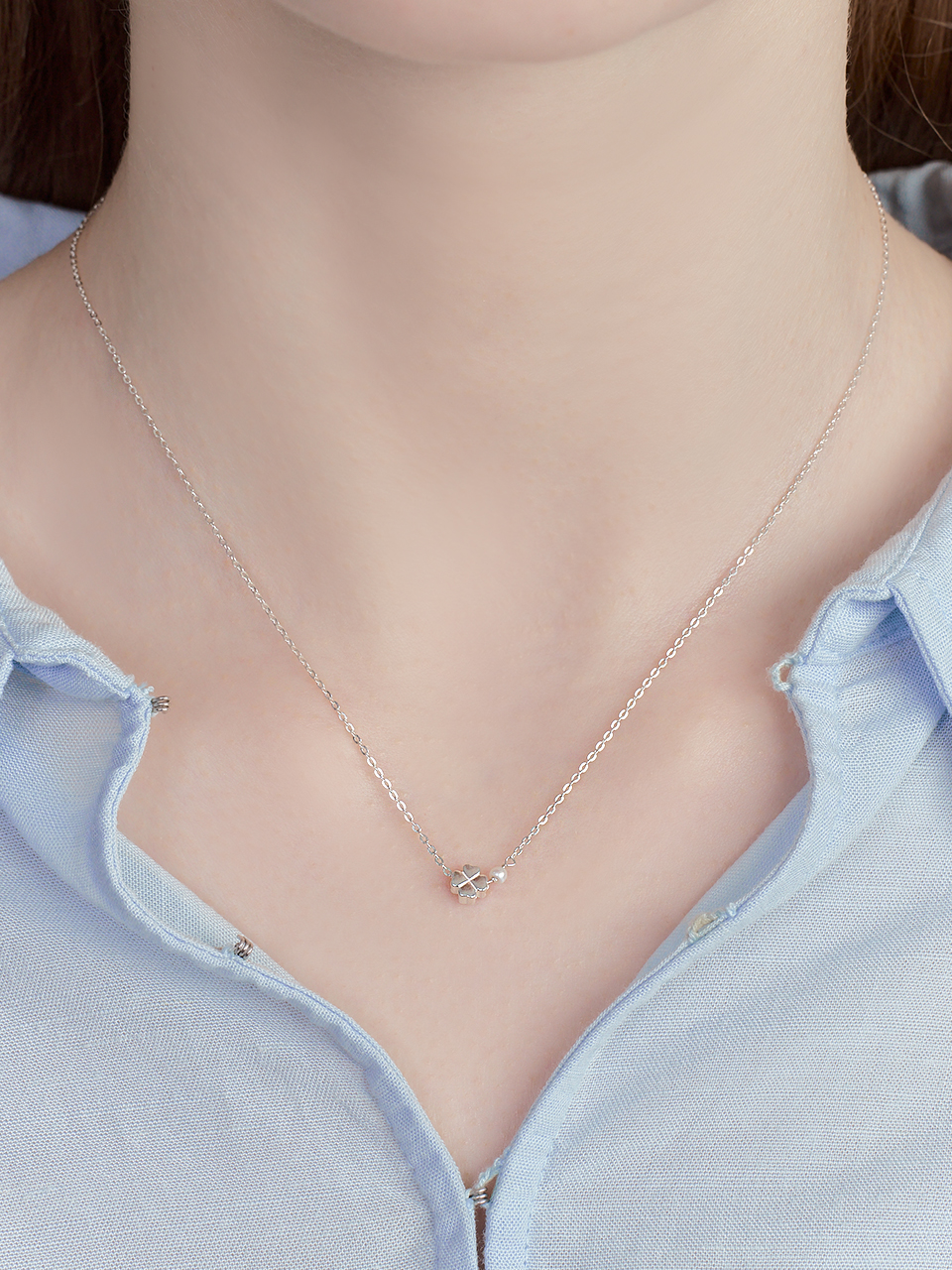 [예약배송 5/2 순차발송] clova pearl necklace