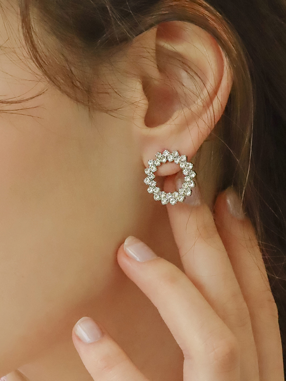 [트와이스 모모 착용] twinkle crown earring