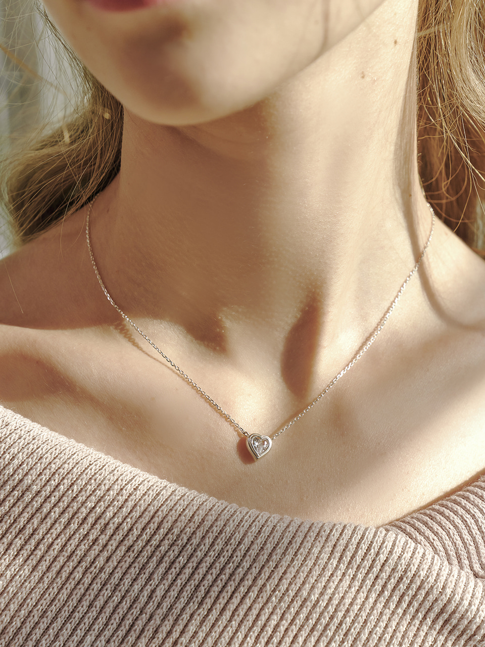 [단독] glam heart necklace