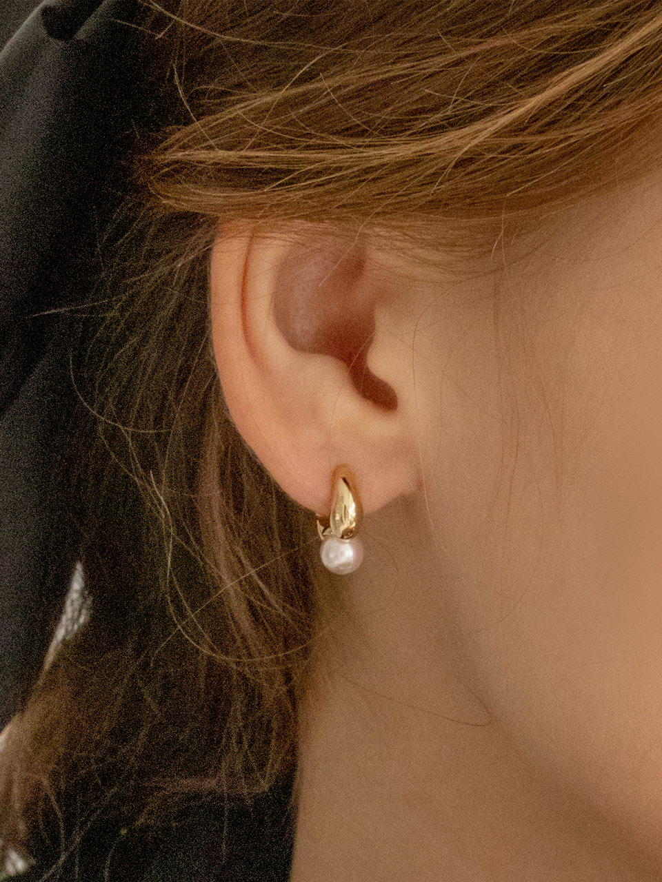 [셀럽착용] aube pearl earring