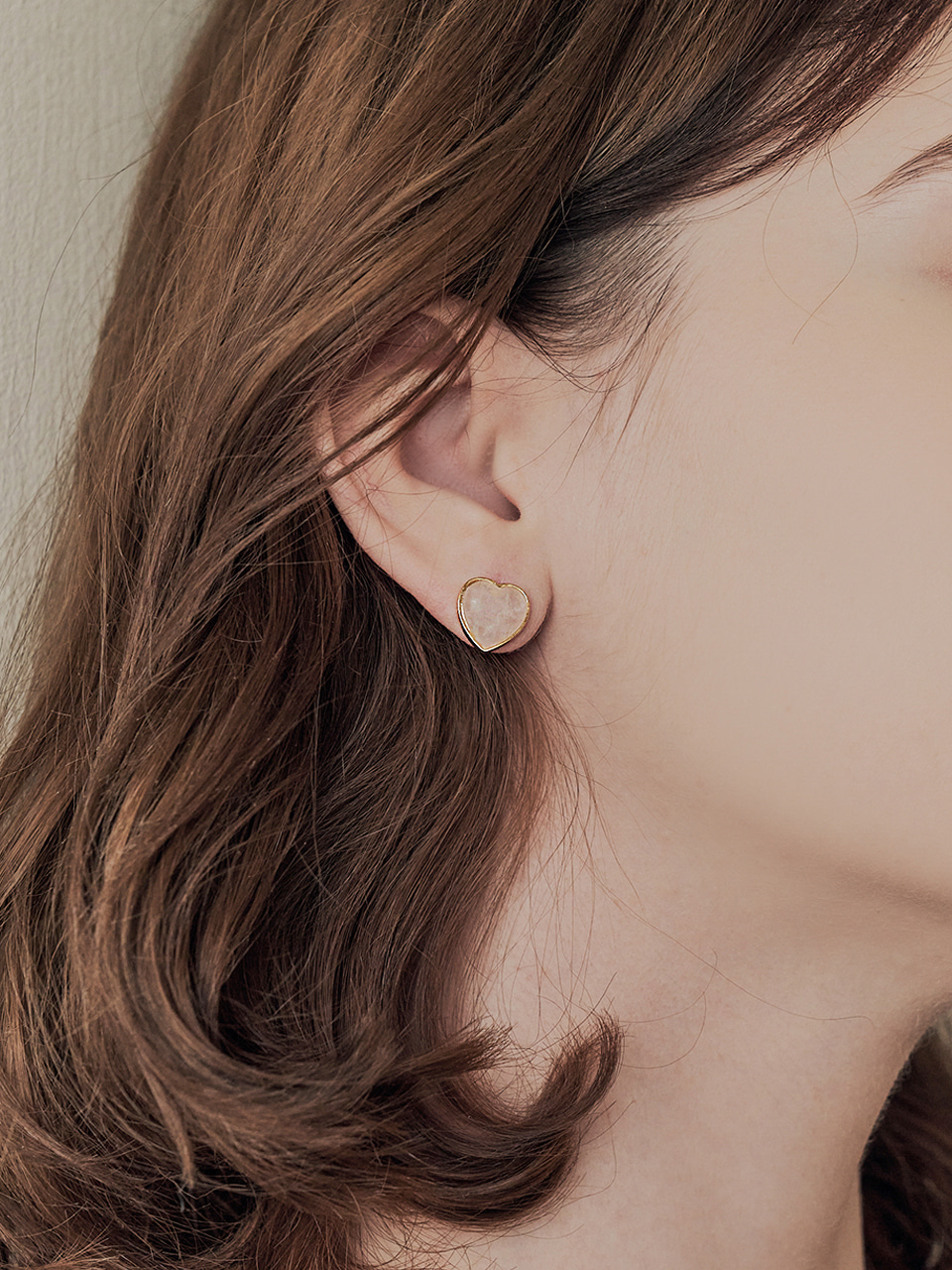 [라치카 가비 착용] rosie heart earring