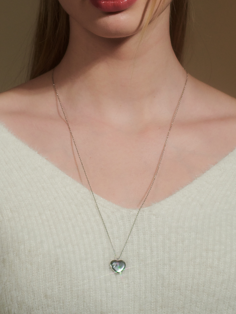 [주현영 착용] merida heart necklace