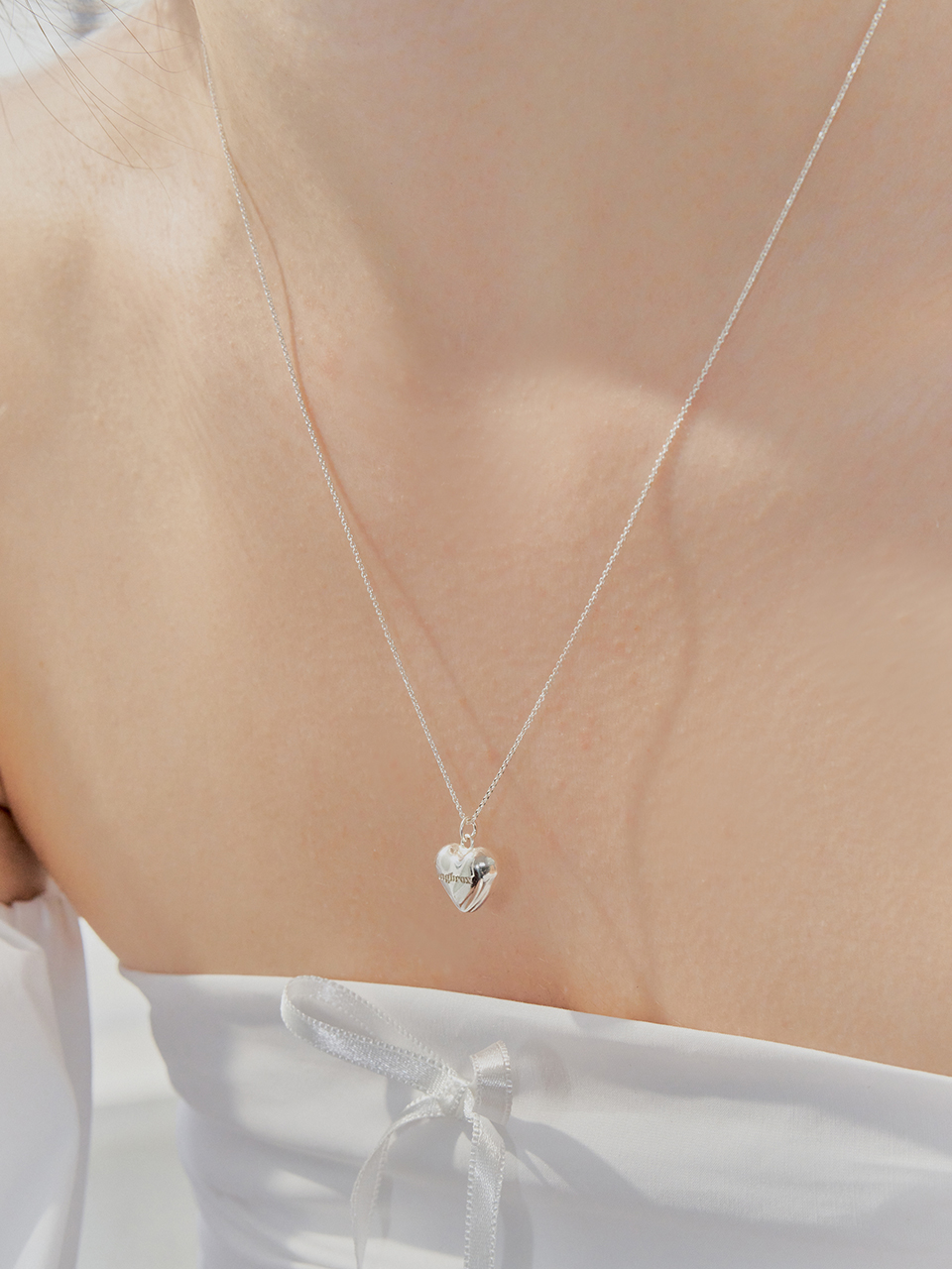 [셀럽 착용] youth heart necklace
