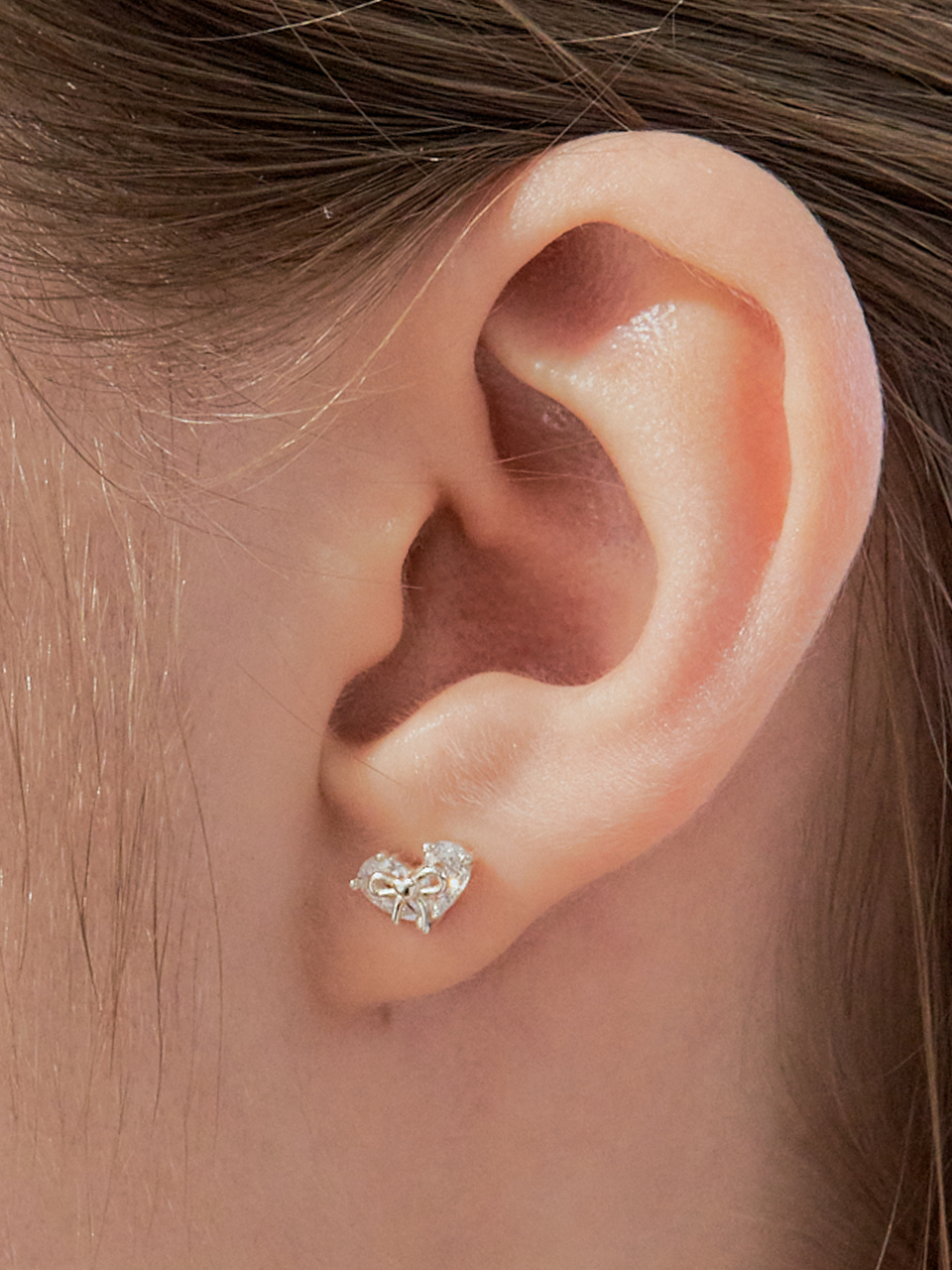 [셀럽 착용] pixie ribbon cubic earring