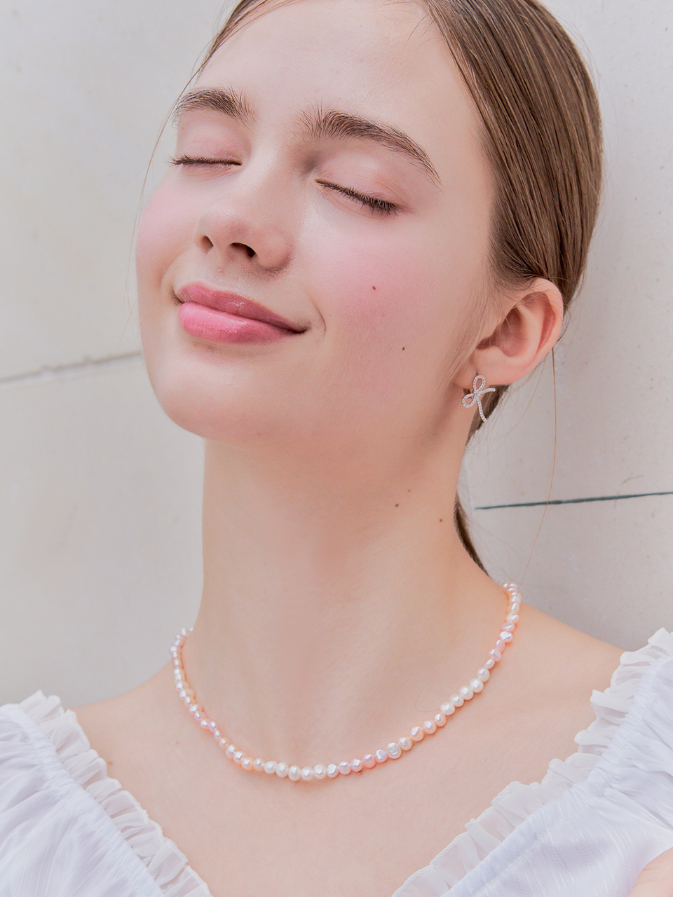 [셀럽 착용] panorama pearl necklace