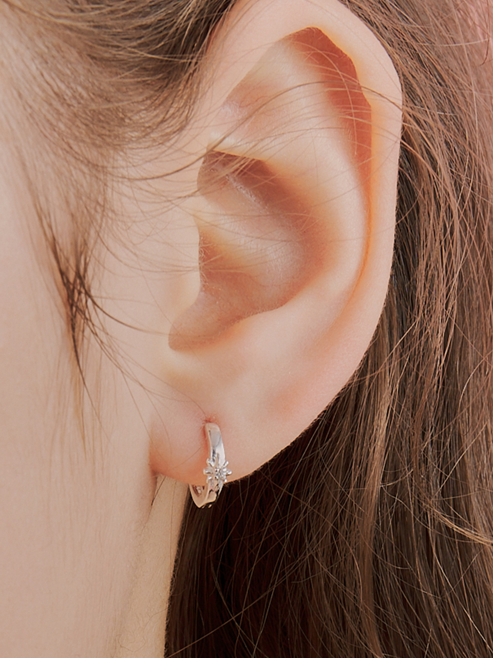 [셀럽 착용] comet cubic earring